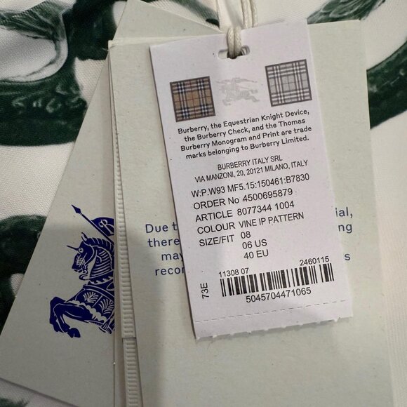 BNWT Authentic Burberry Duck Blouse size US 6 - Picture 5 of 8